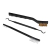 Cleaning kit - 3-piece set - plastic brush, wire brush and cleaning hook